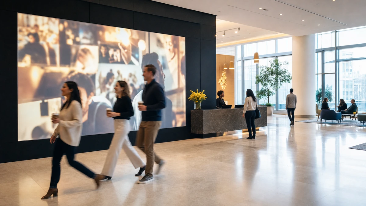 Corporate Lobby Activation: Tech That Earns Its Keep
